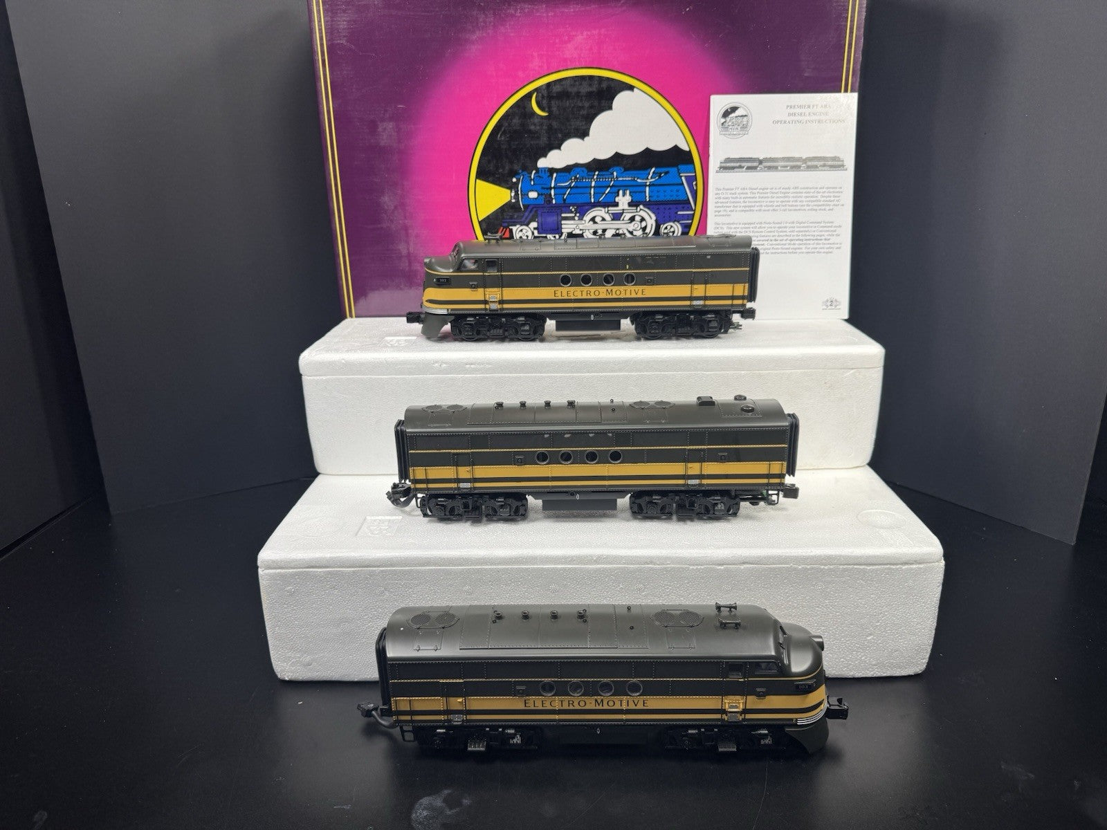 MTH 20-2277-1 Electro Motive Division FT diesel engine ABA set #103 PS2 BCR LNIB0