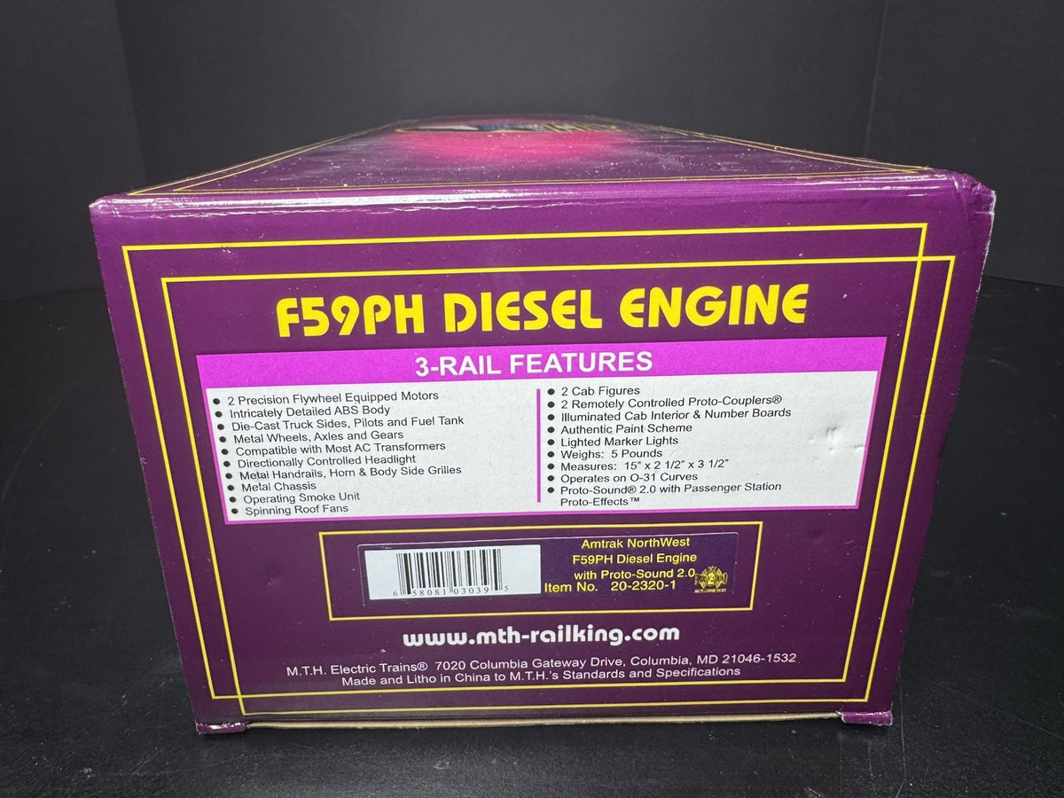 MTH 20-2320-1 Amtrak Northwest F59PH diesel engine #469 PS2 BCR LNIB15