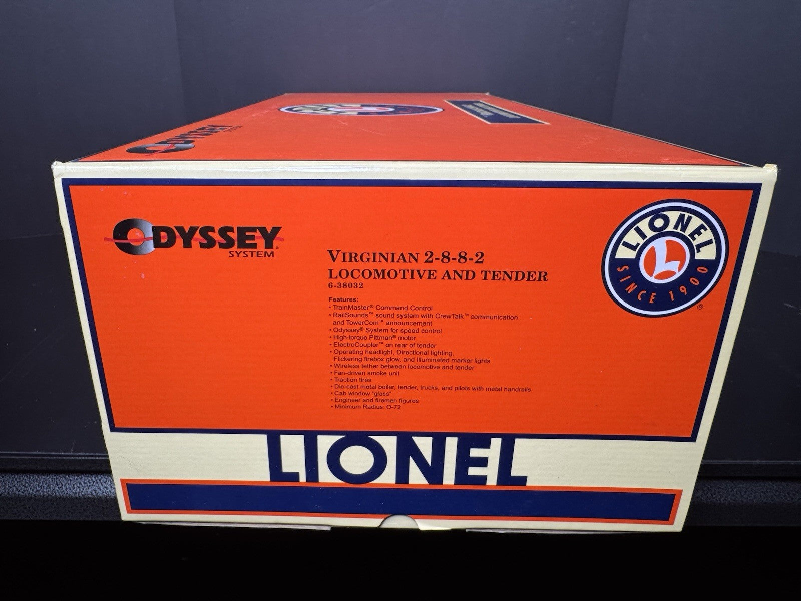 Lionel 6-38032 TMCC Virginian USRA 2-8-8-2 steam engine #741 LNIB16