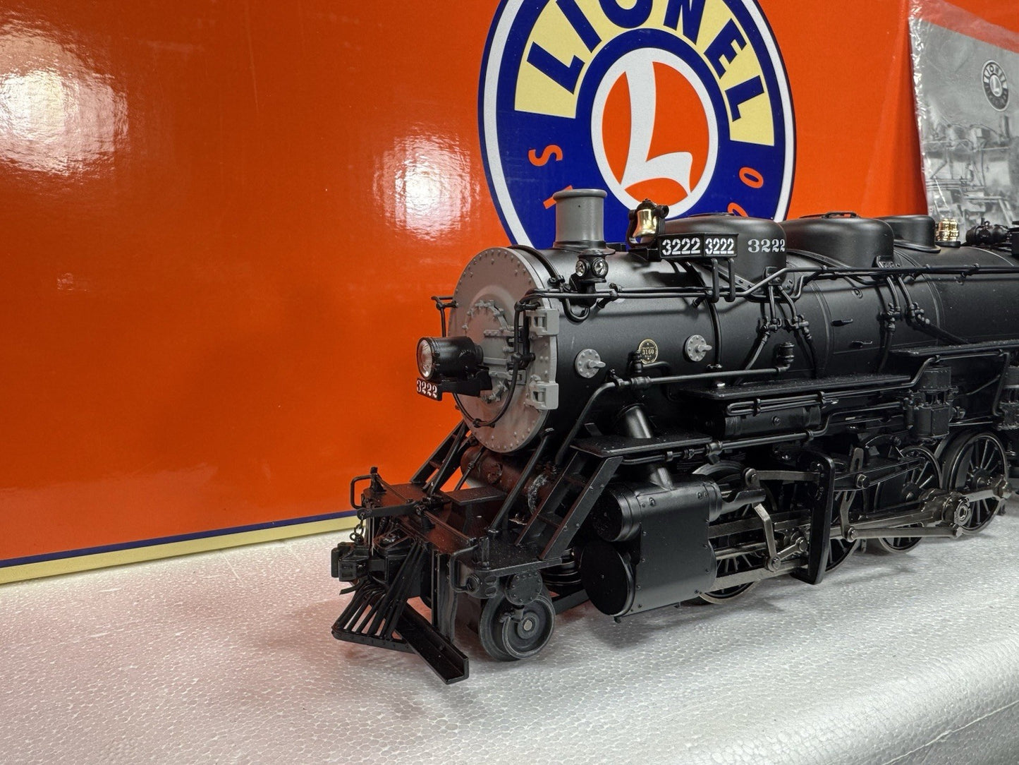 Lionel LEGACY 6-84472 brass hybrid Santa Fe Mikado steam engine #3222 LNIB1