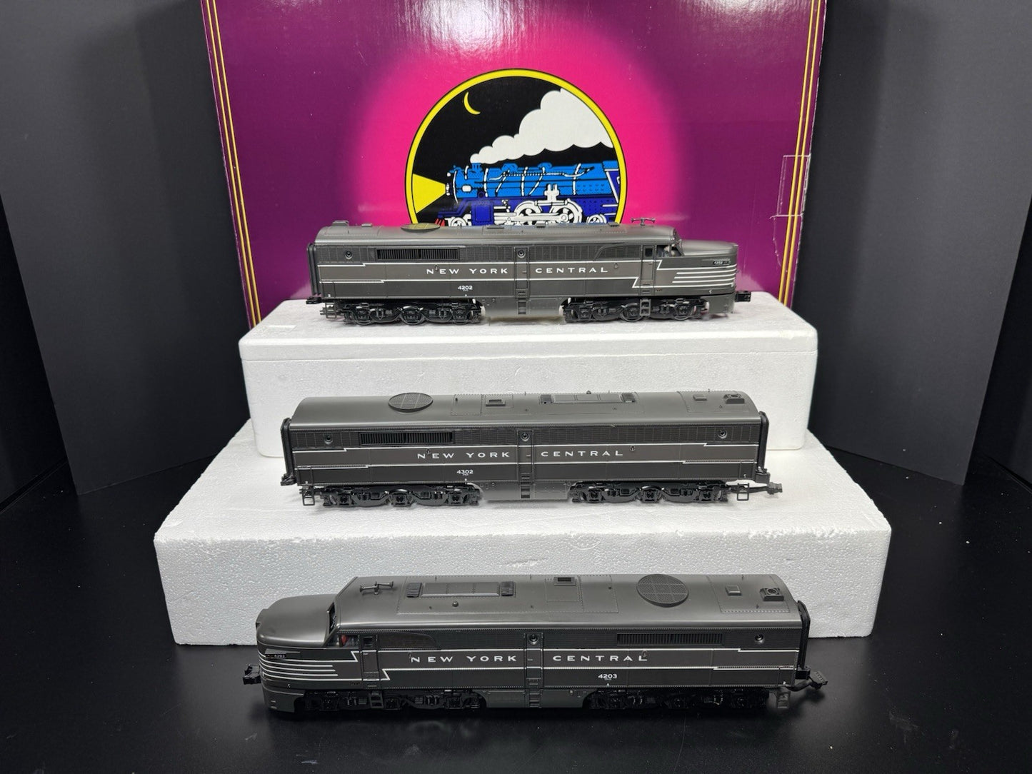MTH 20-2476-1 New York Central NYC Alco PA diesel engine ABA set PS2 BCR EX6
