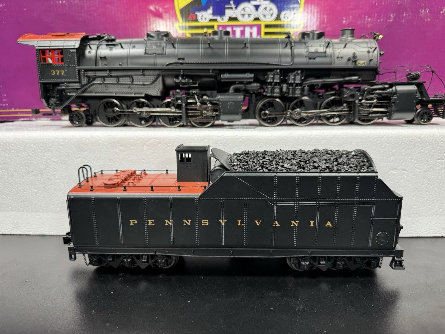 MTH 20-3516-1E Pennsylvania PRR 2-8-8-2 Y-3 steam engine #377 PS3 EX11