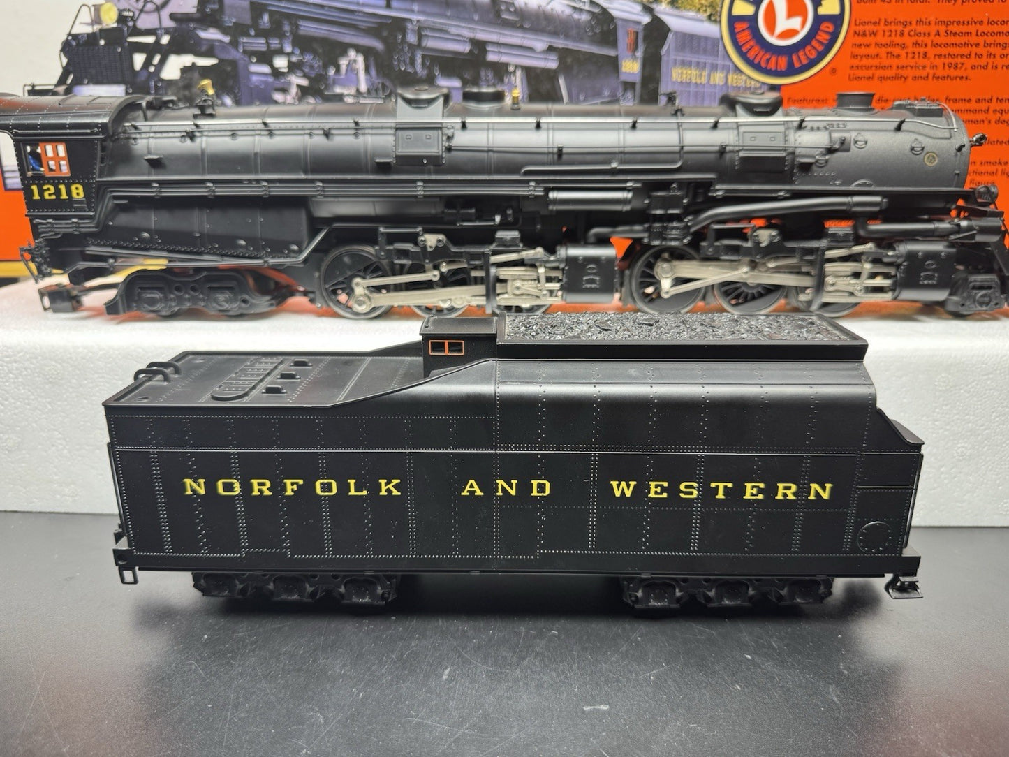 Lionel 6-28052 TMCC Norfolk & Western Class A 2-6-6-4 steam engine #1218 EX11