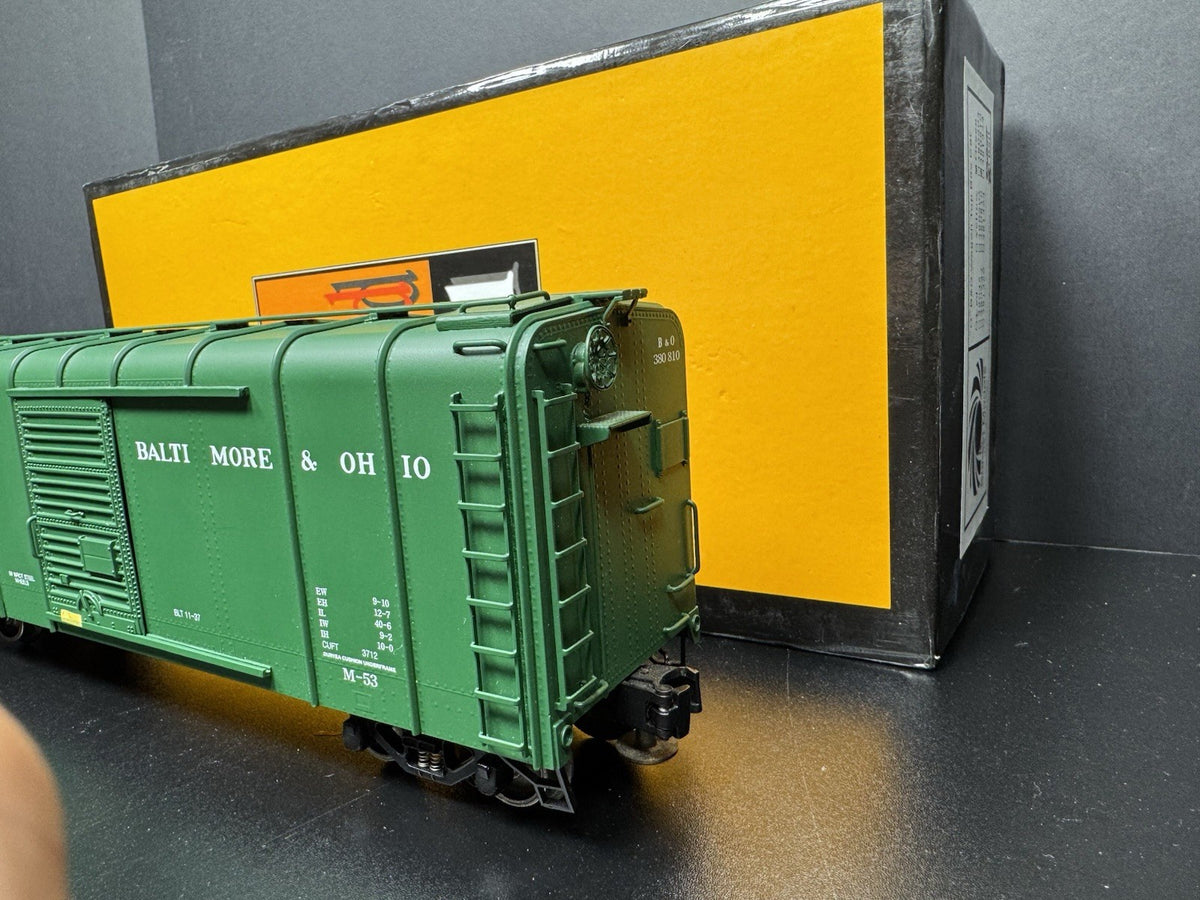Sunset 3rd Rail brass 3-rail B&O green wagon top box car #380810 LNIB3