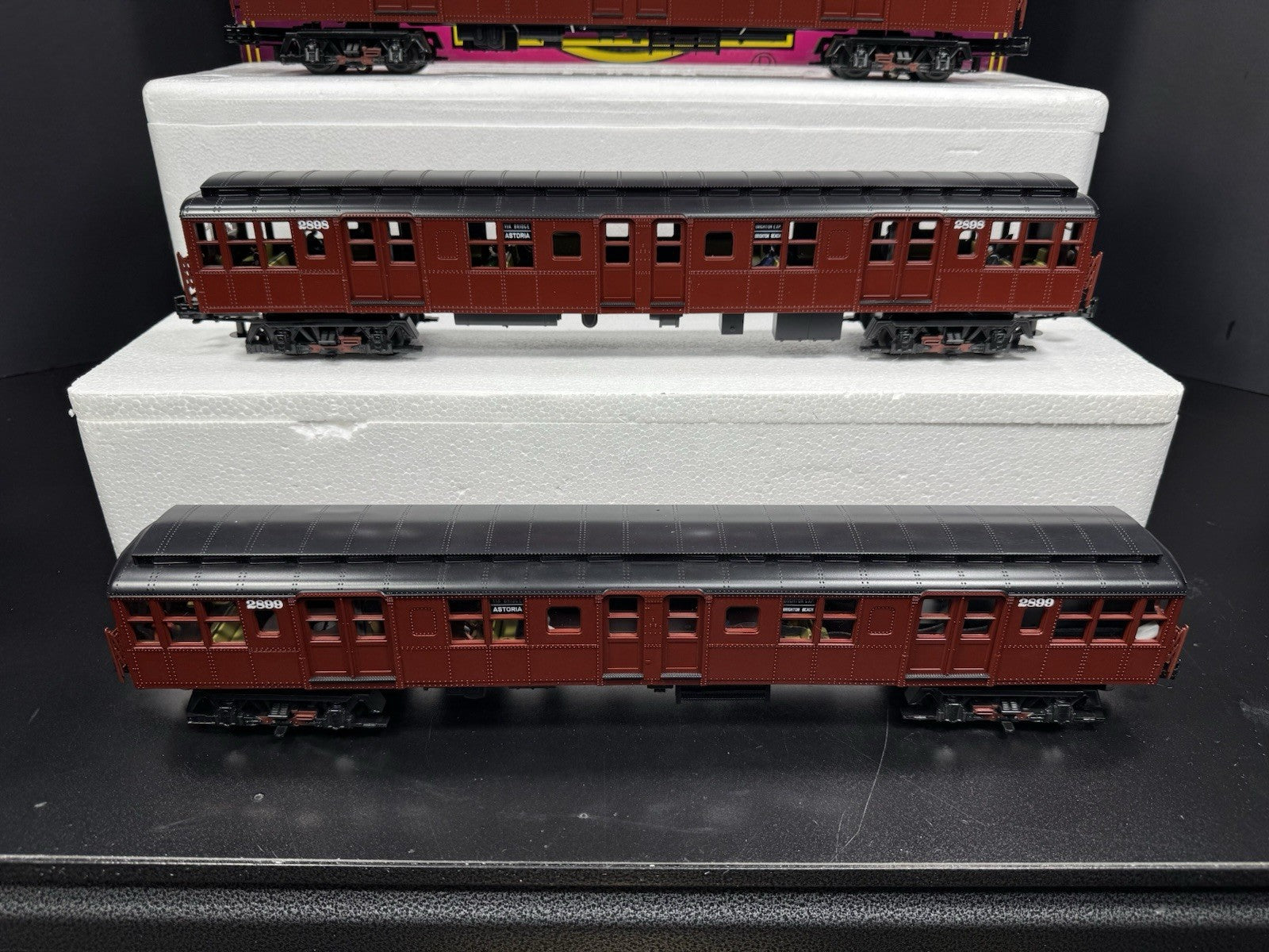 MTH 20-2675-3 BMT Standards subway nonpowered 3-car add-on set LNIB7