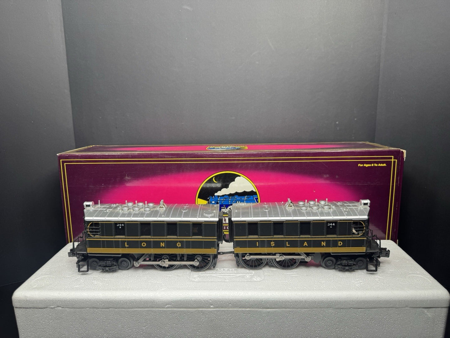 MTH 20-5534-1E Long Island DD-1 electric engine #344A #344B PS2 BCR EX5
