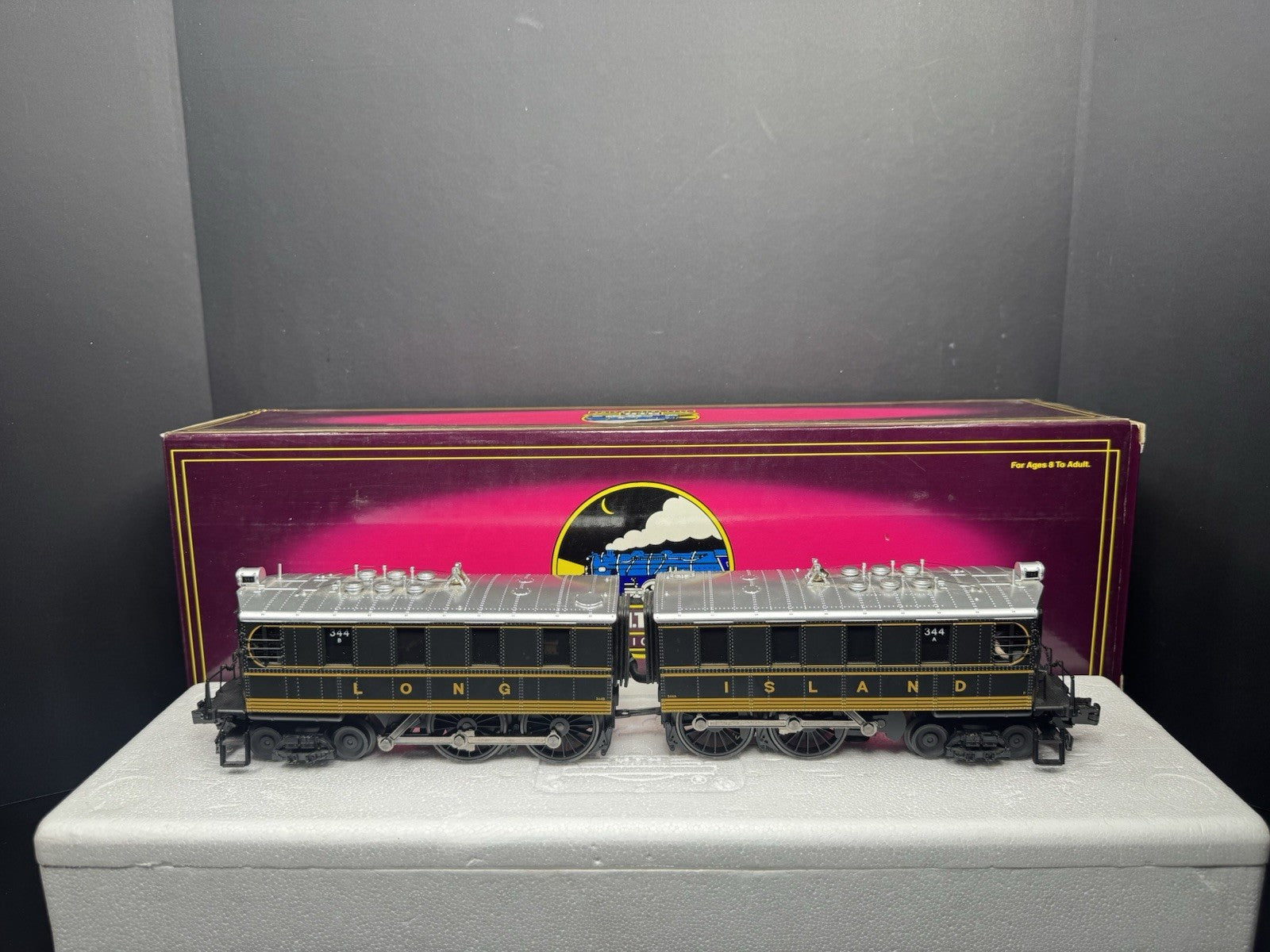 MTH 20-5534-1E Long Island DD-1 electric engine #344A #344B PS2 BCR EX5