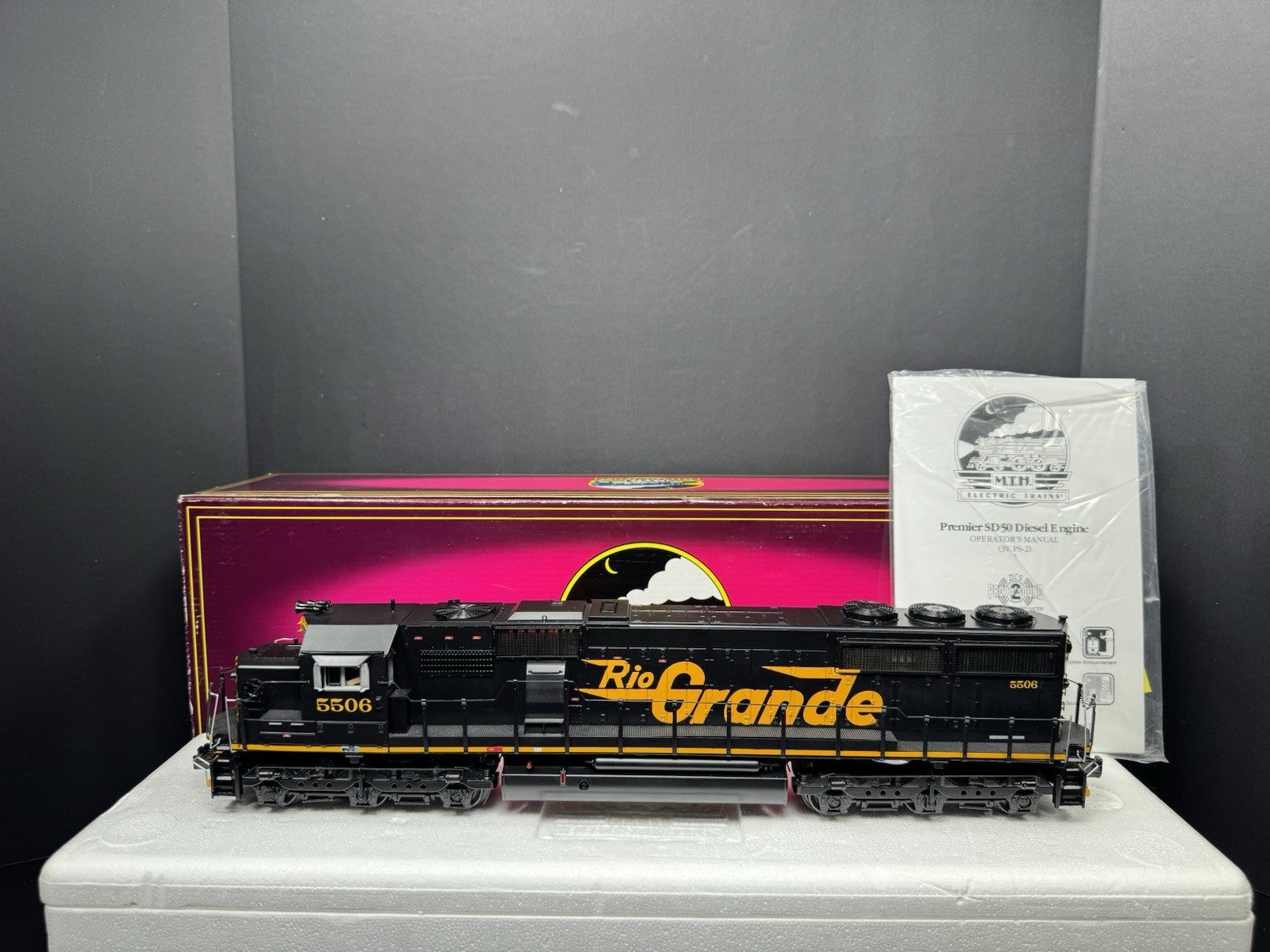 MTH 20-2579-1 Denver & Rio Grande SD50 diesel engine #5506 PS2 BCR LNIB0