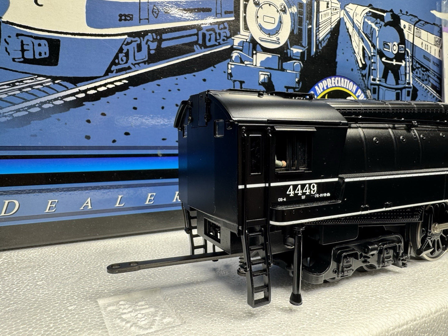 MTH 20-80003A BNSF 4-8-4 GS-4 steam engine #4449 PS2 BCR LNIB10