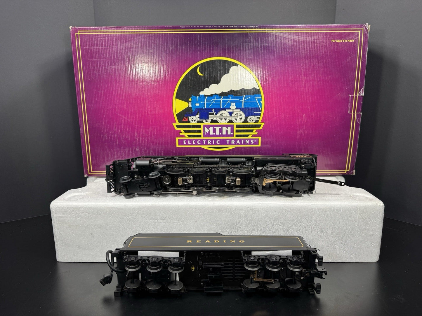 MTH 20-3130-1 Reading 4-8-4 T-1 steam engine #2124 PS2 BCR LNIB10