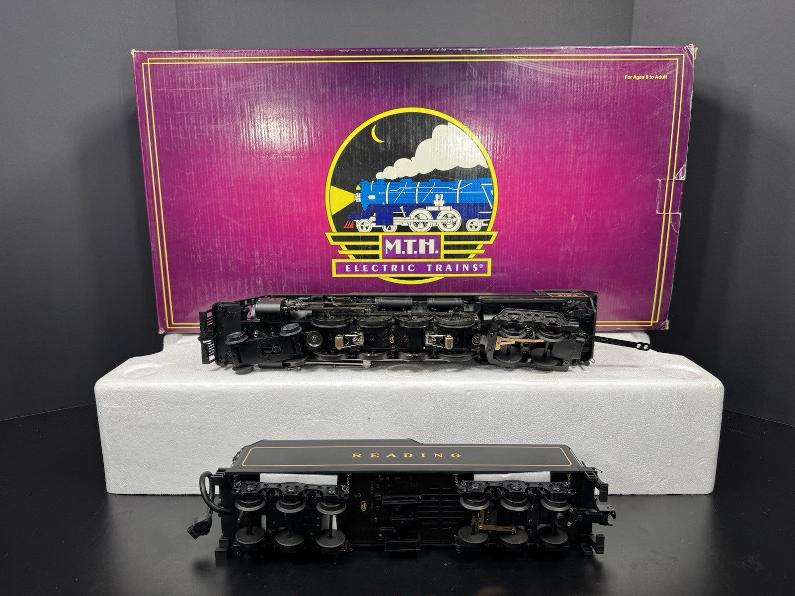 MTH 20-3130-1 Reading 4-8-4 T-1 steam engine #2124 PS2 BCR LNIB10