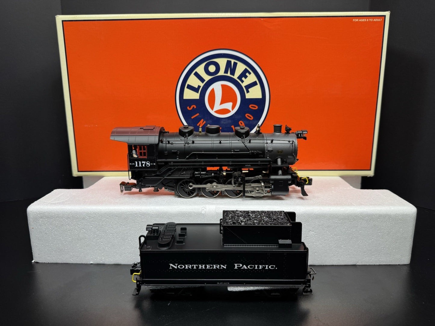 Lionel 6-28701 TMCC Northern Pacific NP 0-8-0 steam switcher engine #1178 LNIB5