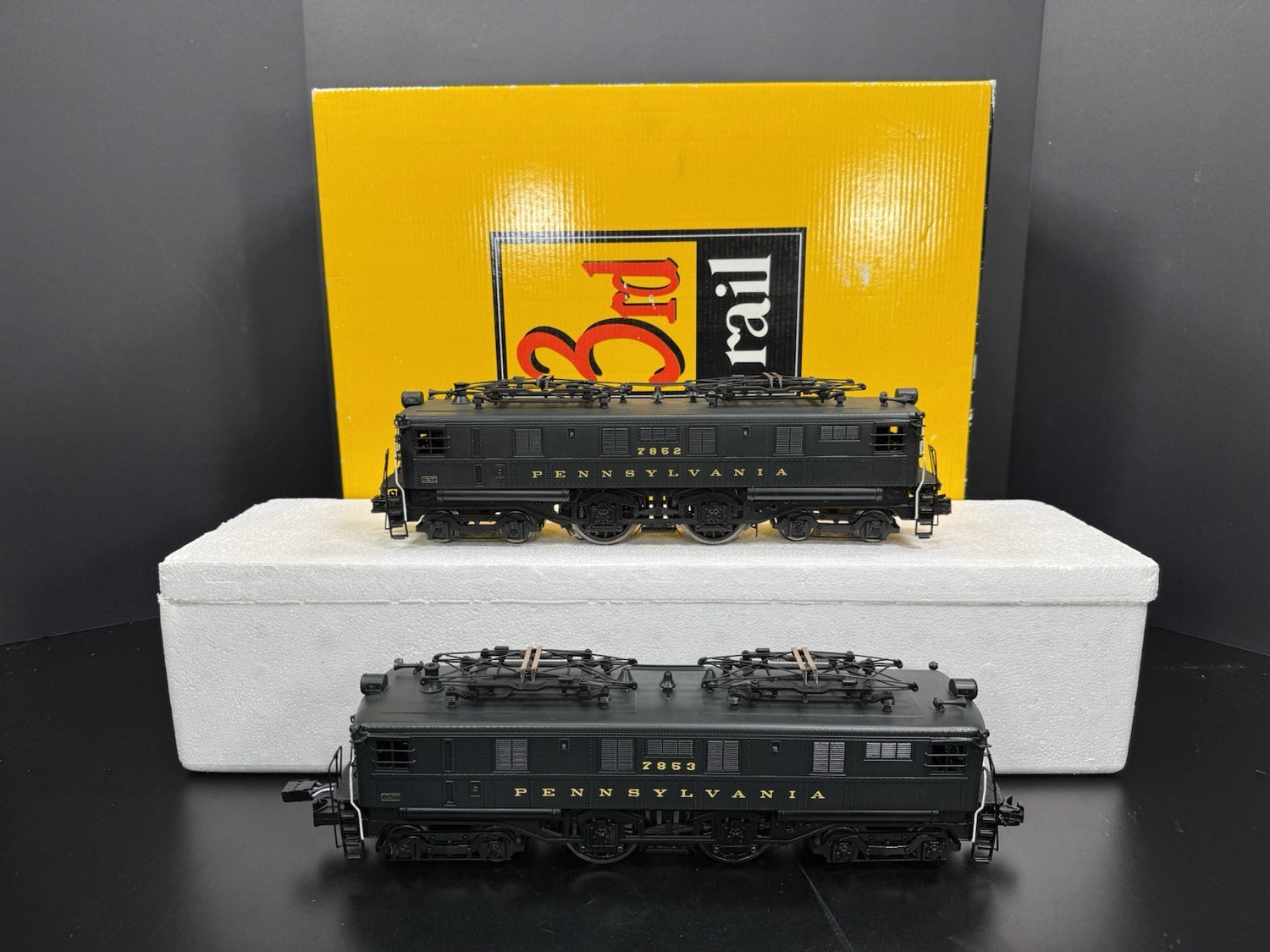 Sunset 3rd Rail brass TMCC Pennsylvania PRR O1a electric engine #7852 #7853 EX0