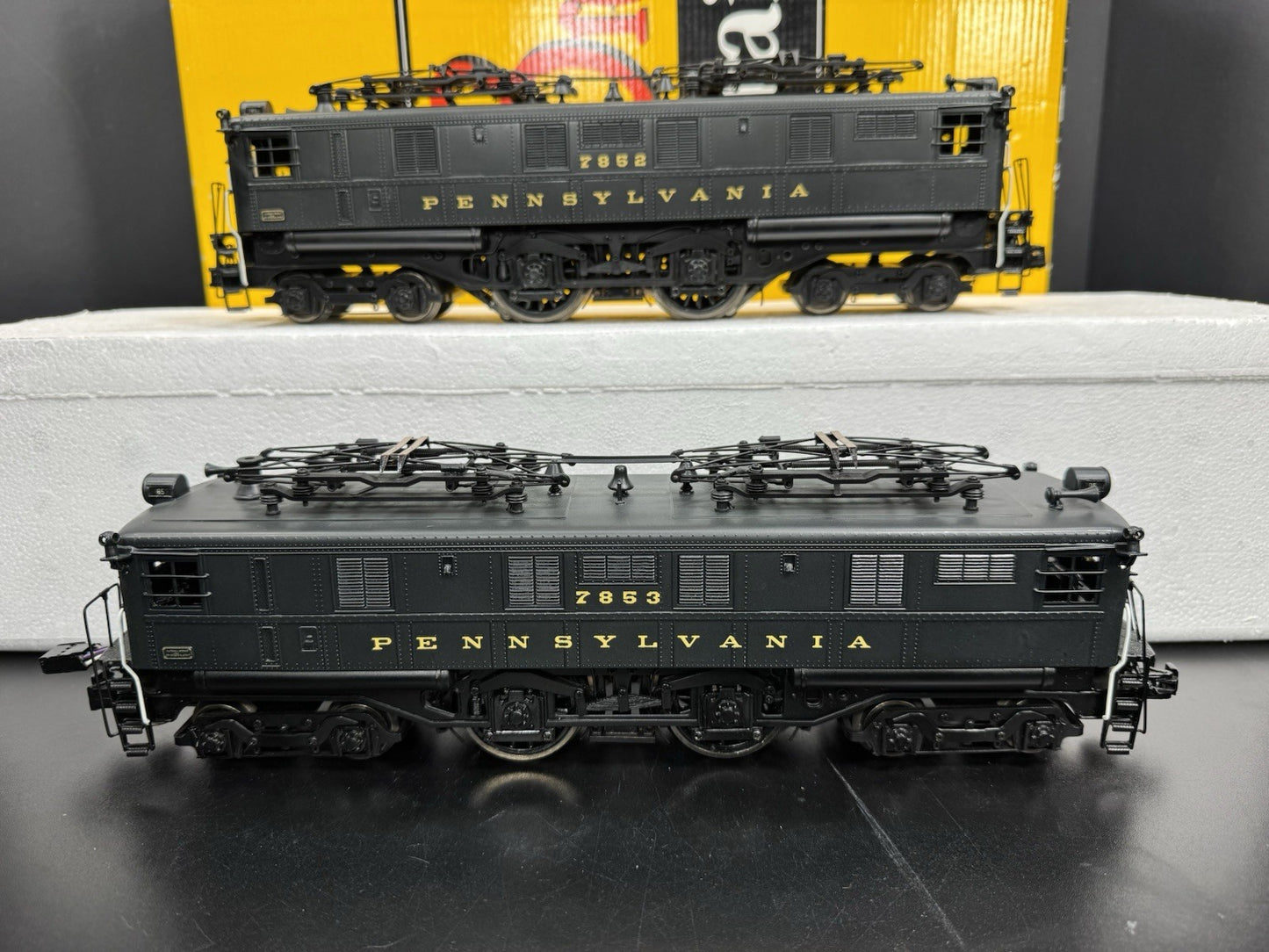 Sunset 3rd Rail brass TMCC Pennsylvania PRR O1a electric engine #7852 #7853 EX5