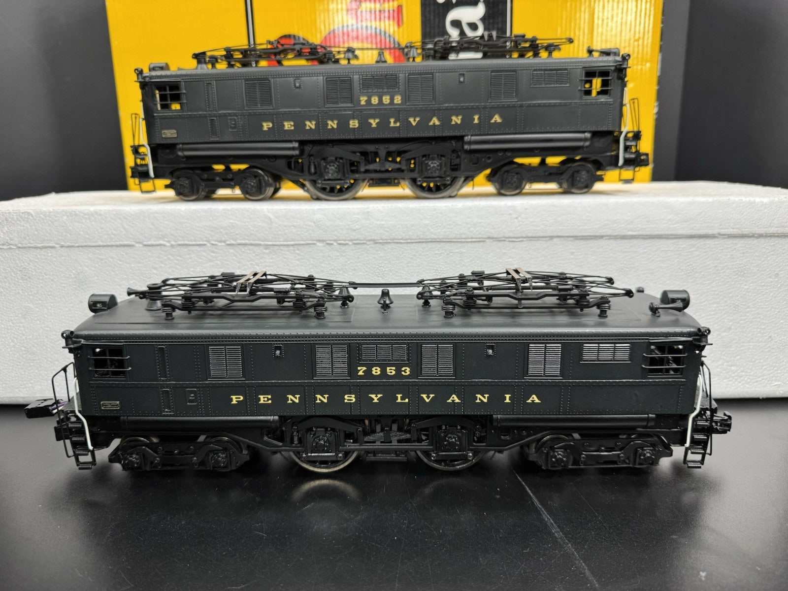 Sunset 3rd Rail brass TMCC Pennsylvania PRR O1a electric engine #7852 #7853 EX5