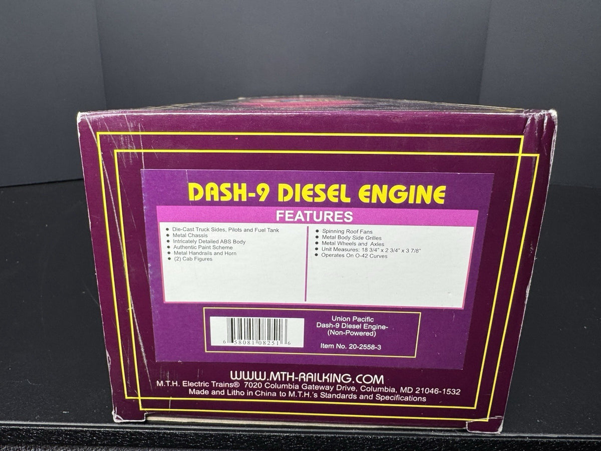 MTH 20-2558-3 Union Paciifc UP Dash-9 nonpowered diesel engine #9750 LNIB13