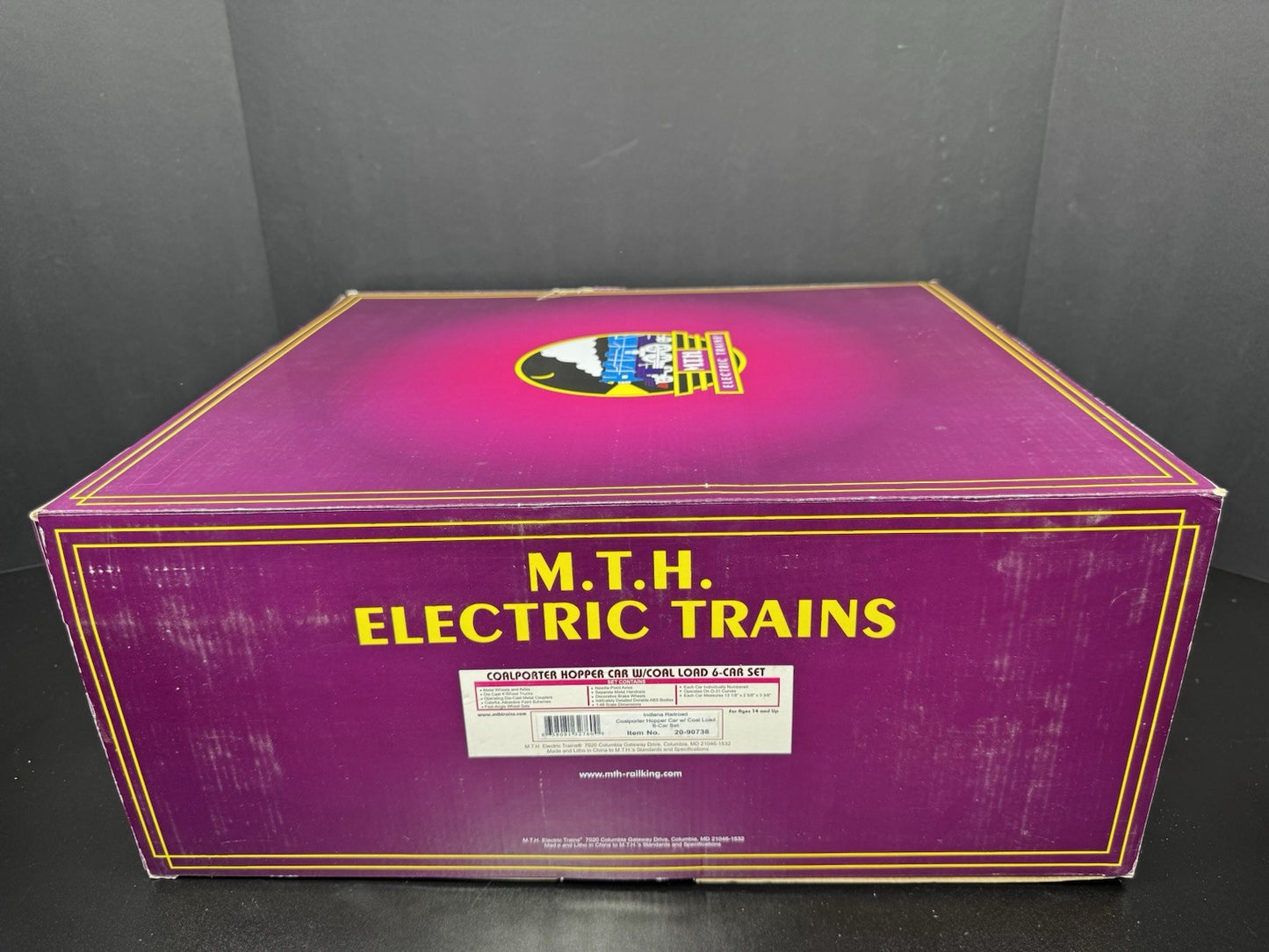 MTH 20-90738 Indiana Railroad coalporter car w coal load 6-car set LNIB12