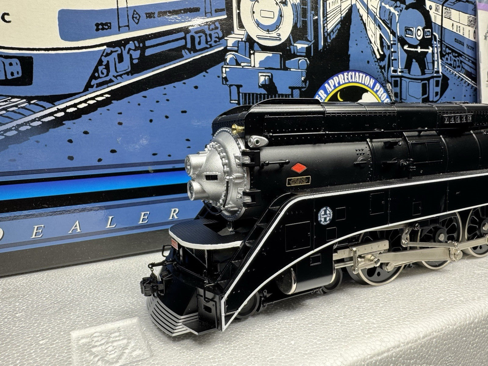 MTH 20-80003A BNSF 4-8-4 GS-4 steam engine #4449 PS2 BCR LNIB1