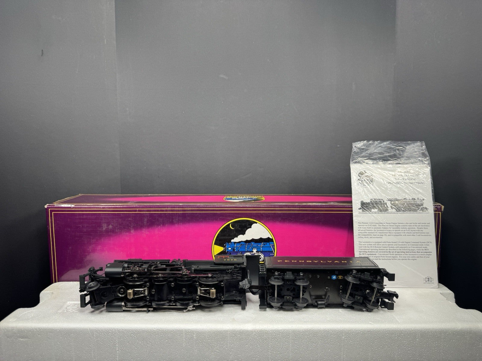 MTH 20-3055-1 Pennsylvania PRR H10s Consolidation steam engine #7676 PS2 EX10