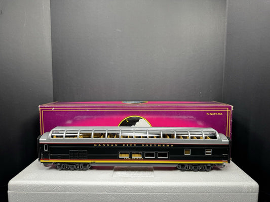 MTH 20-67039 Kansas City Southern KCS 70' full-length vista dome pass car LNIB0