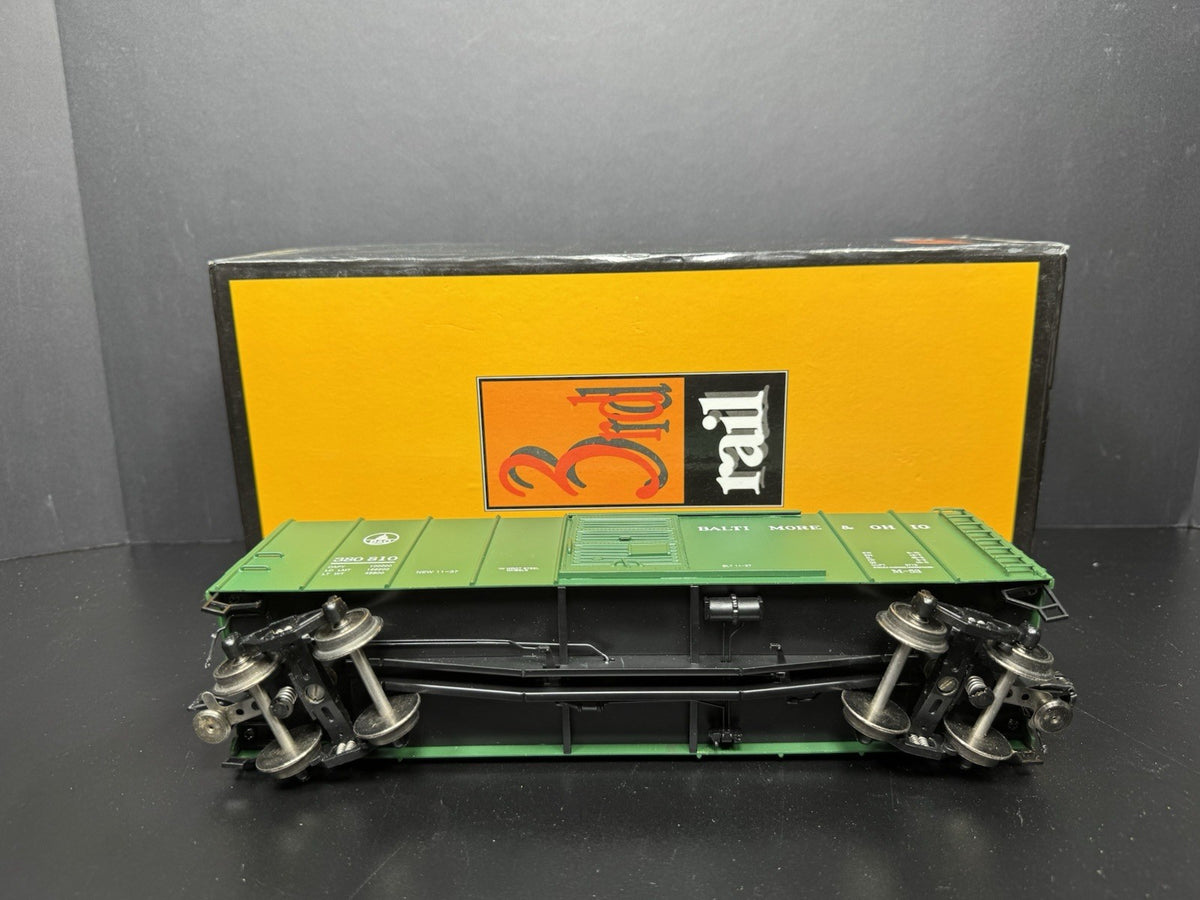 Sunset 3rd Rail brass 3-rail B&O green wagon top box car #380810 LNIB8