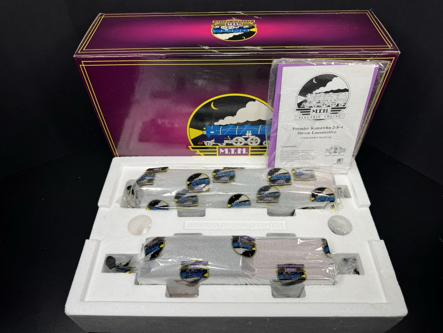 MTH 20-3189-1 Southern 2-8-4 K-4 Kanawha steam engine #2790 PS2 BCR NIB13