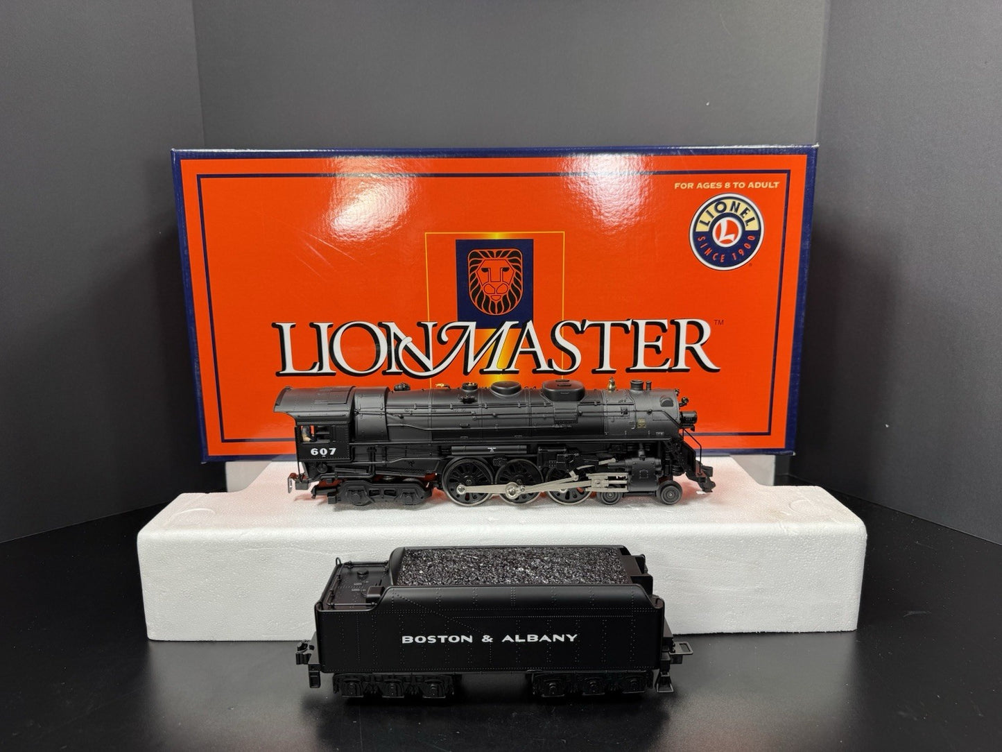 Lionel 6-38086 TMCC Lionmaster Boston & Albany J3a Hudson steam engine #607 LNIB0