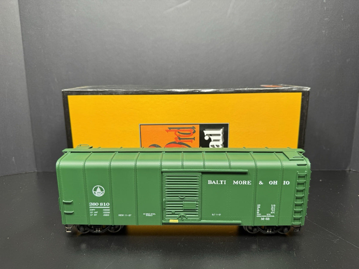 Sunset 3rd Rail brass 3-rail B&O green wagon top box car #380810 LNIB0