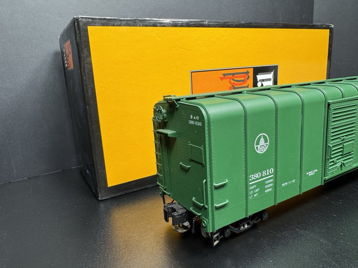 Sunset 3rd Rail brass 3-rail B&O green wagon top box car #380810 LNIB5