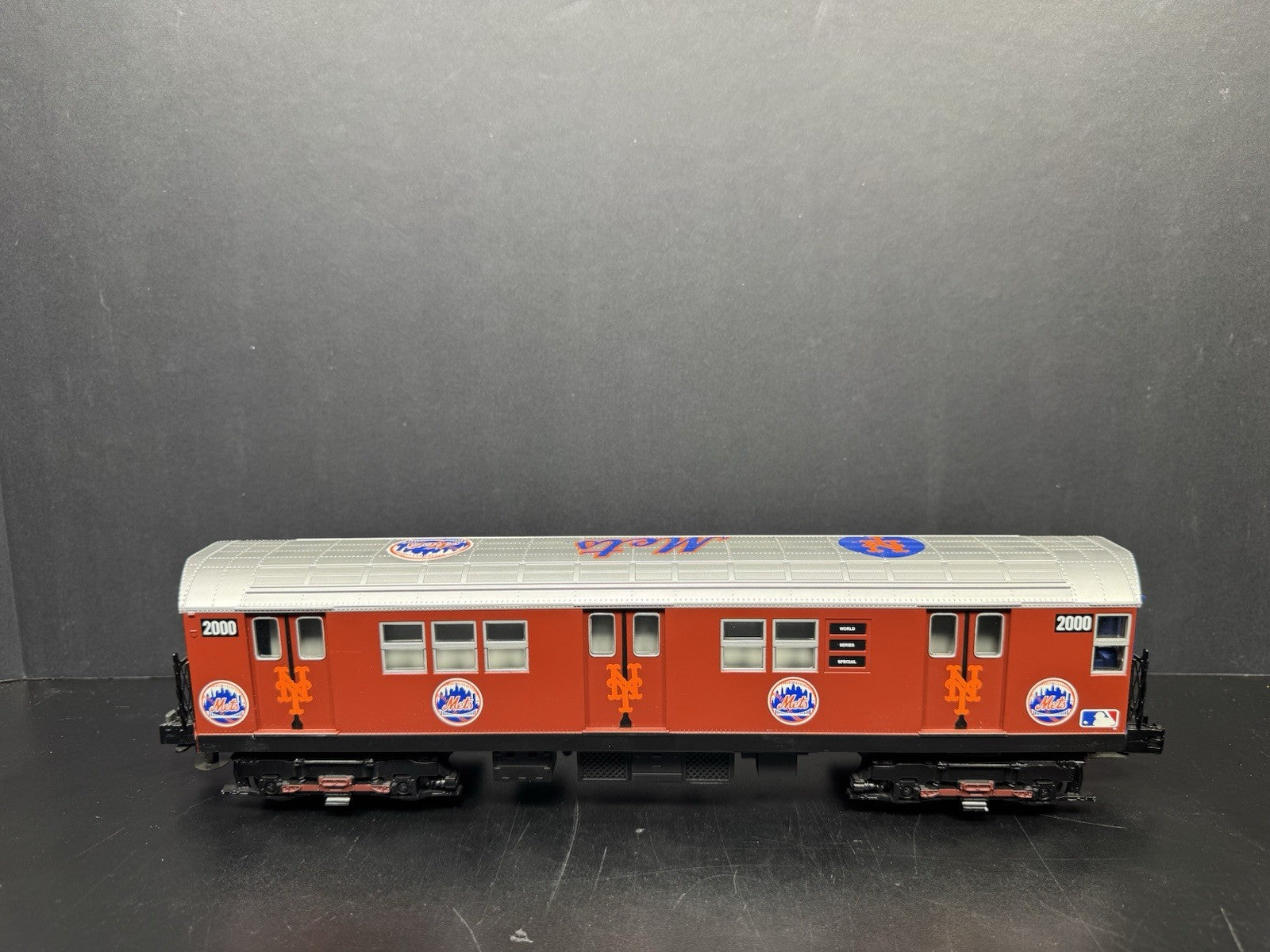 MTH RailKing New York Mets R-17 powered subway car #2000 PS2 BCR LN5
