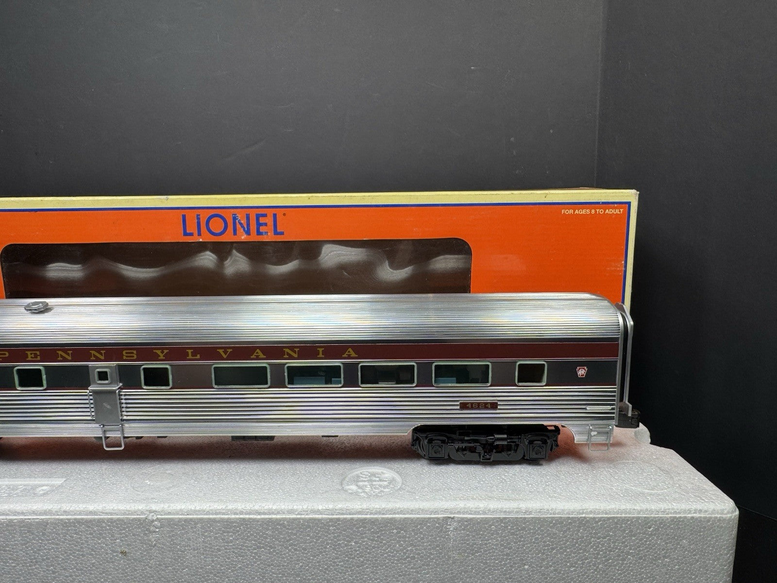 Lionel 6-25458 PRR Congressional 18" aluminum StationSounds diner car #4624 LNIB8
