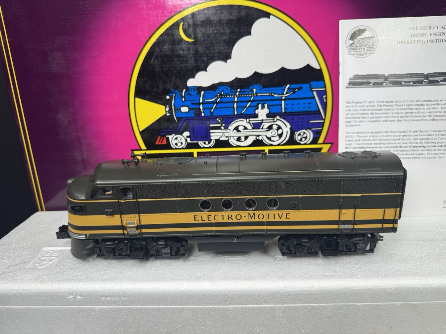 MTH 20-2277-1 Electro Motive Division FT diesel engine ABA set #103 PS2 BCR LNIB1