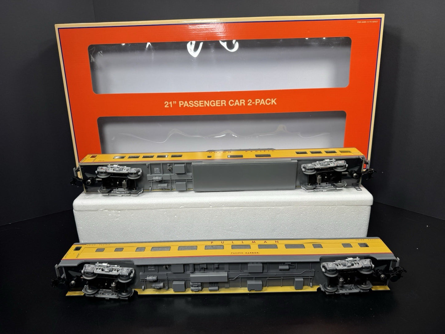 Lionel 1927070 Union Pacific UP 21" excursion 2-car expansion set LNIB10