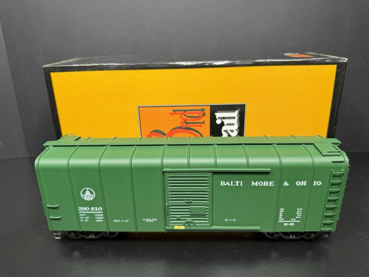 Sunset 3rd Rail brass 3-rail B&O green wagon top box car #380810 LNIB2