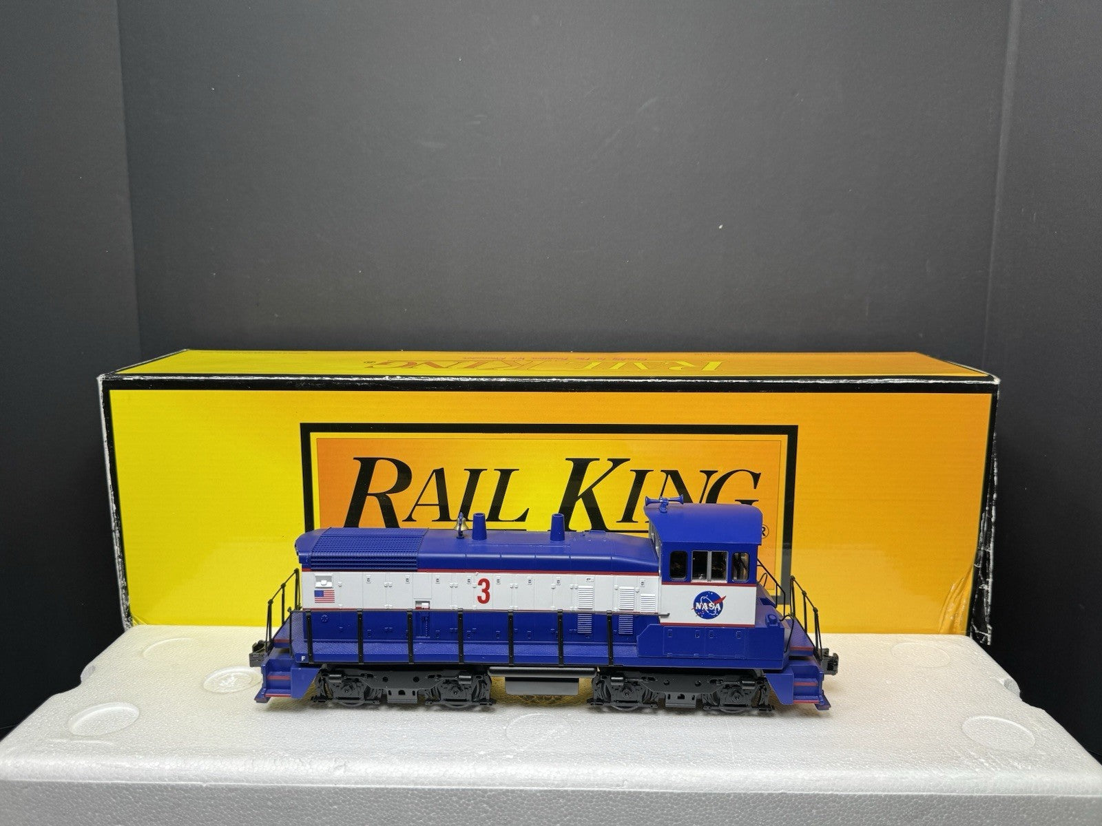 MTH RailKing 30-20071-1 NASA SW1500 diesel switcher engine #3 PS3 LNIB HTF0