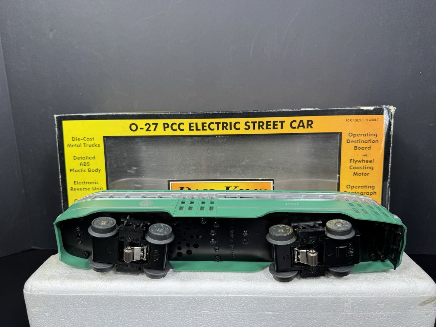 MTH RailKing 30-2544-1 Brooklyn PCC electric street car #1001 PS2 BCR EX8