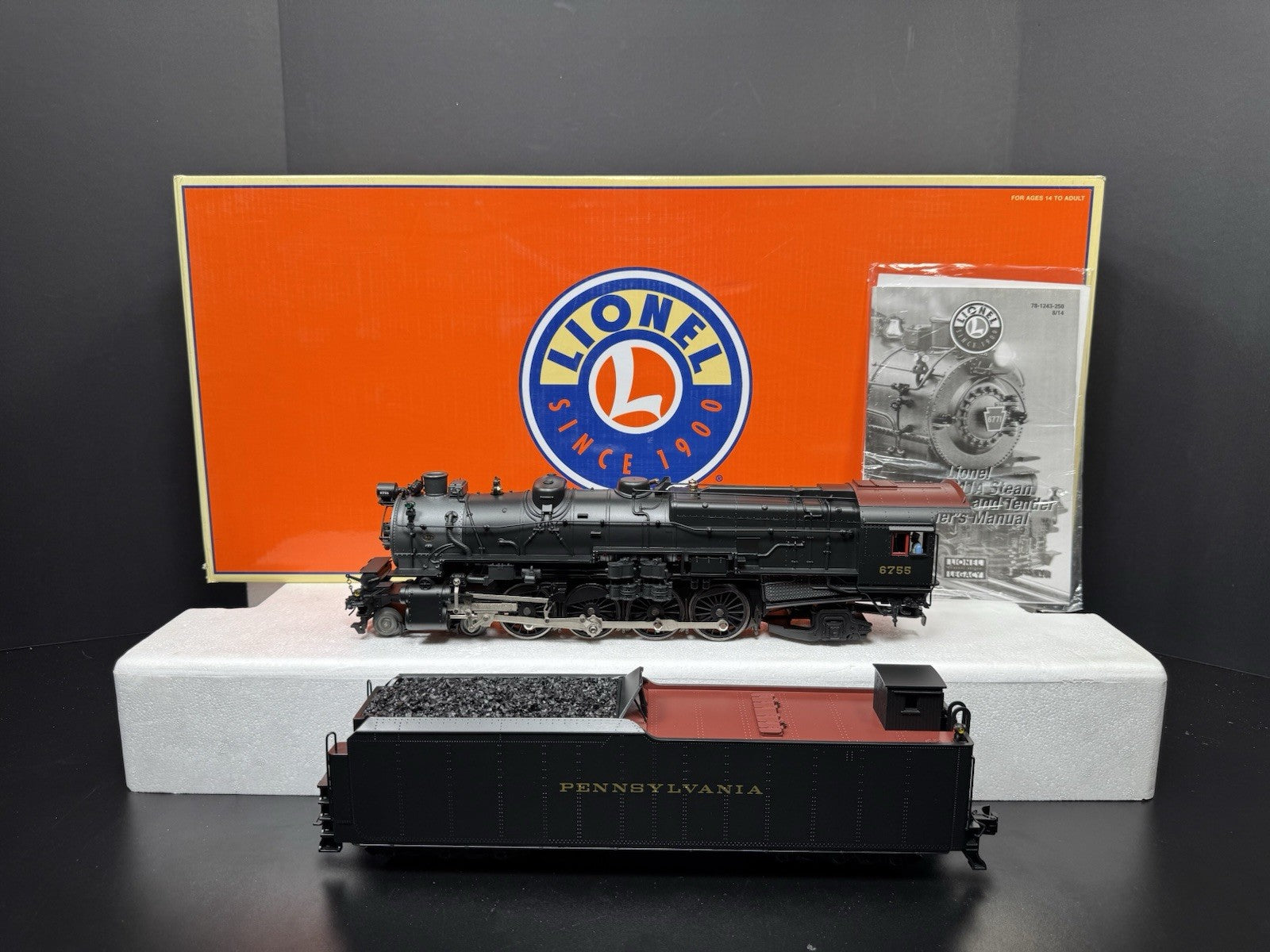 Lionel LEGACY 6-81244 Pennsylvania PRR 4-8-2 M1a steam engine #6755 LNIB0