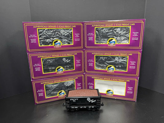 MTH 20-90499 Pittsburgh & West Virginia P&WV ore car 6-pack EX0