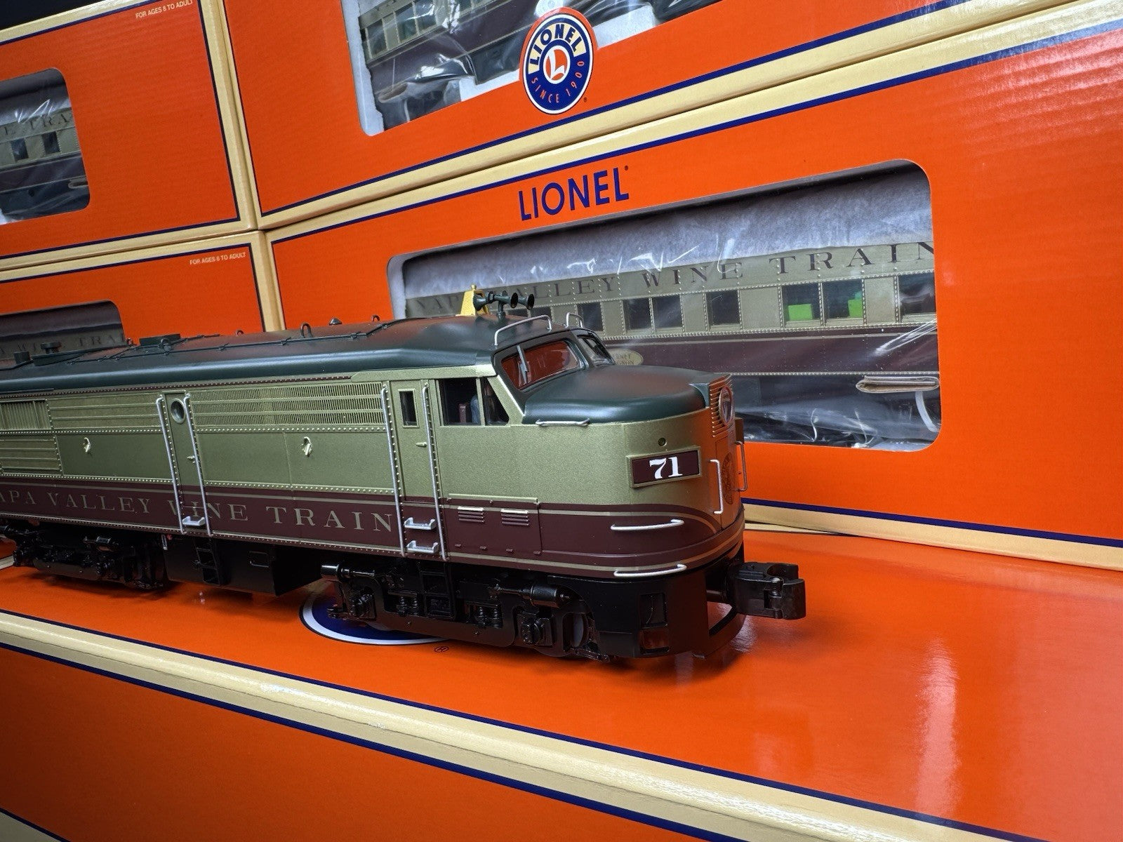 Lionel 6-31737 TMCC Napa Valley Wine Train Alco passenger set LNIB VHTF10