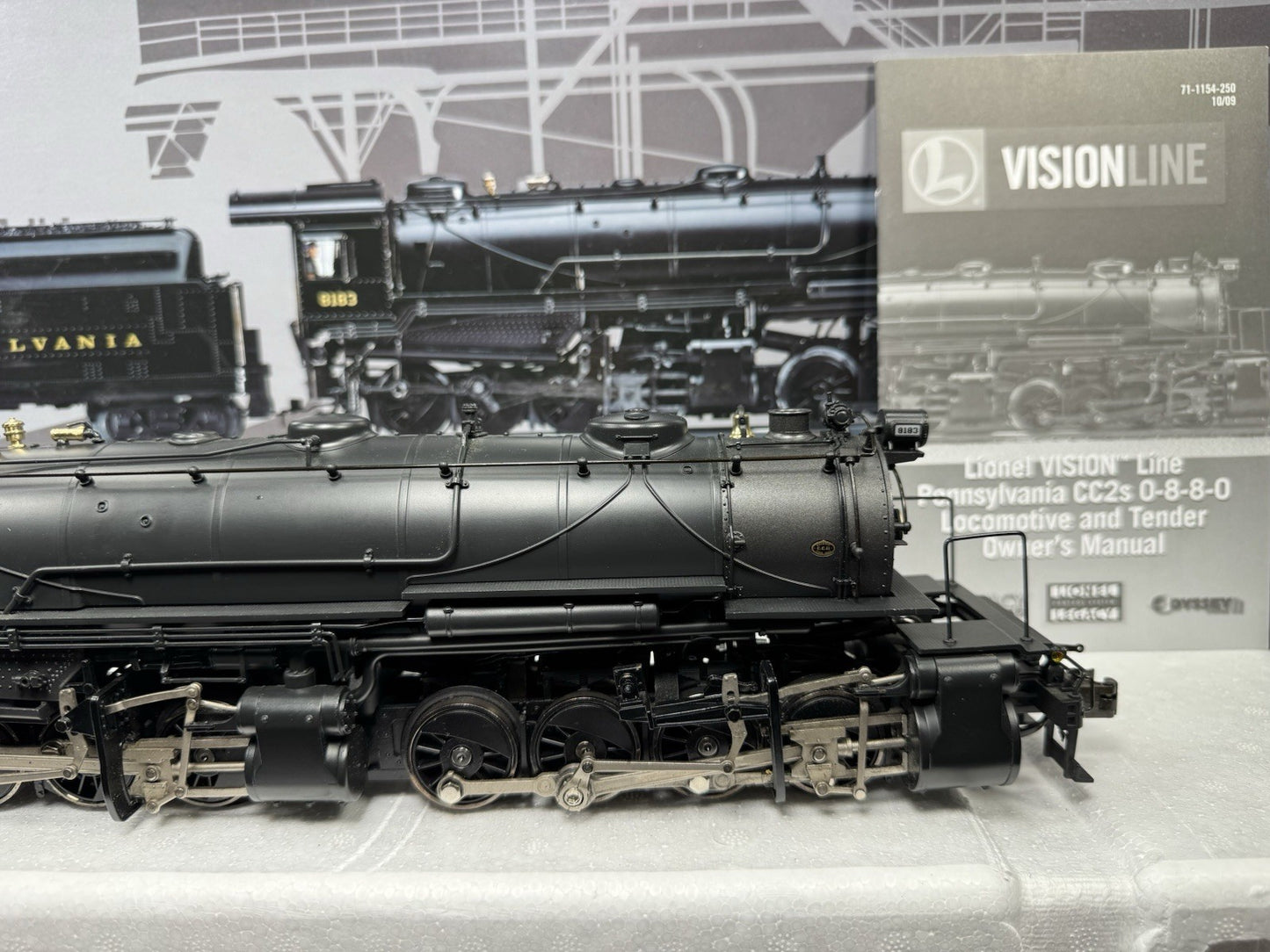 Lionel VISIONLINE 6-11154 Pennsylvania PRR 0-8-8-0 CC2 steam engine #8183 LNIB9
