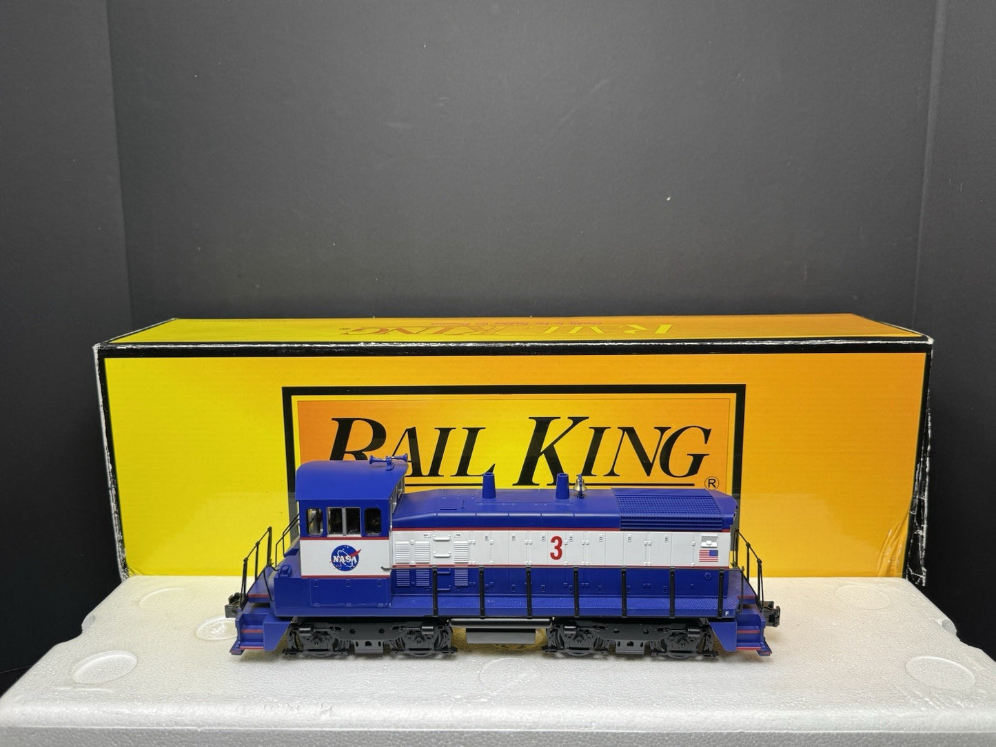 MTH RailKing 30-20071-1 NASA SW1500 diesel switcher engine #3 PS3 LNIB HTF4