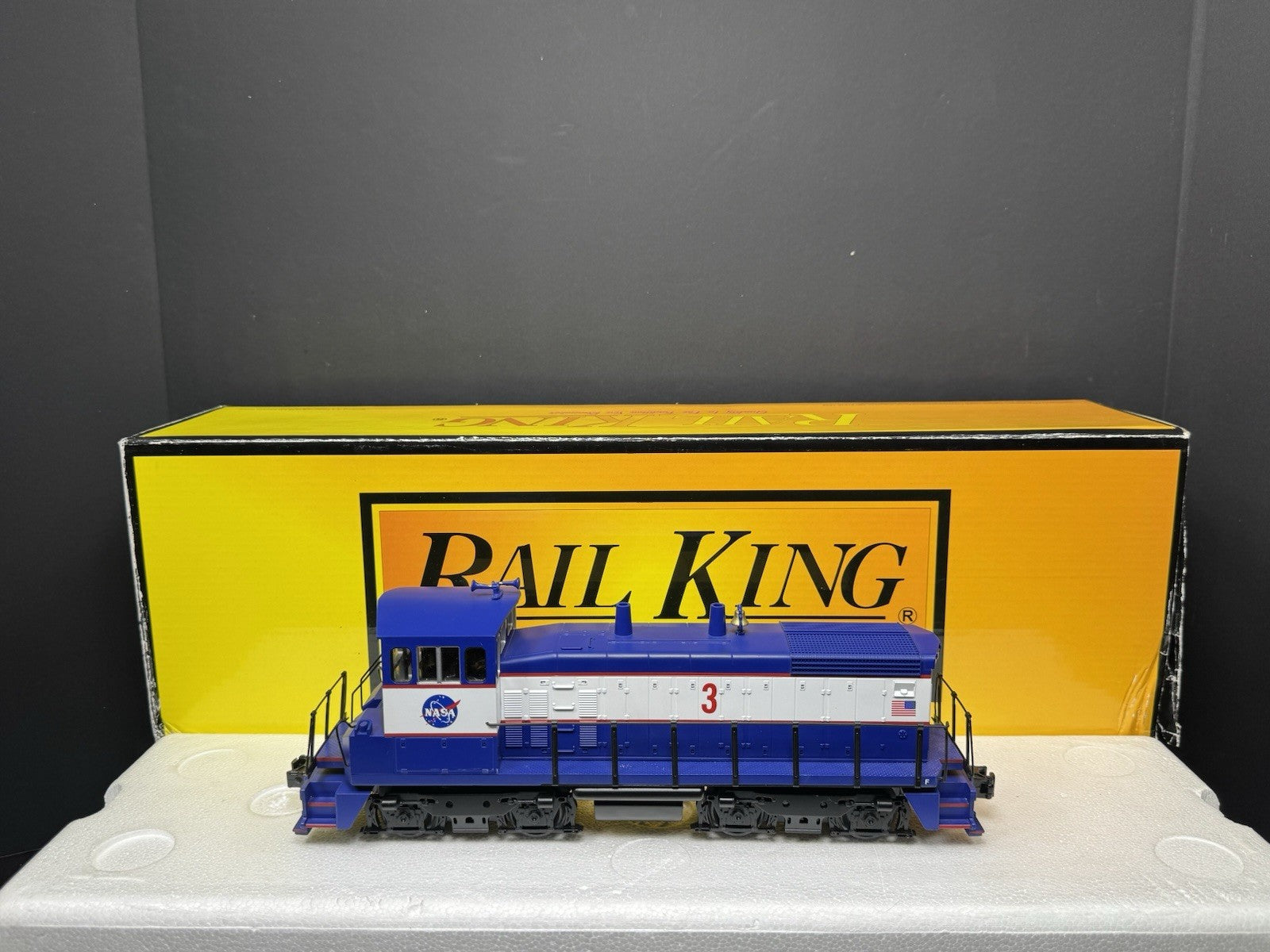 MTH RailKing 30-20071-1 NASA SW1500 diesel switcher engine #3 PS3 LNIB HTF4