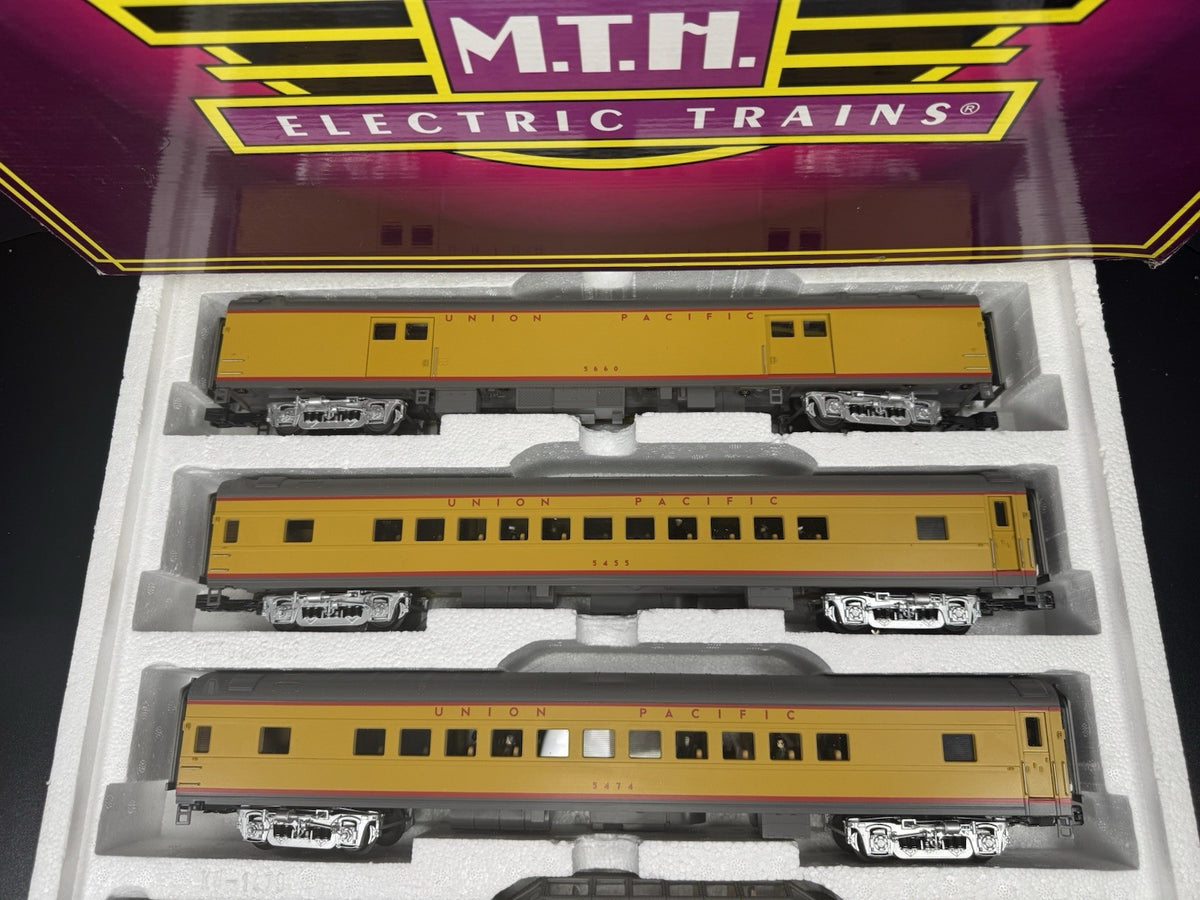MTH 20-65186 Union Pacific UP 70' streamlined passenger 5-car set LNIB1