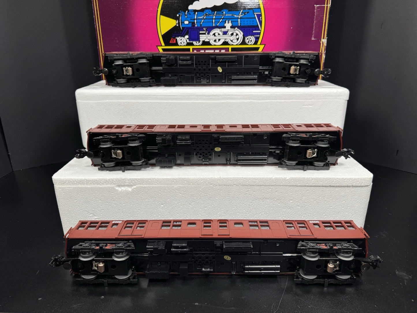 MTH 20-2675-3 BMT Standards subway nonpowered 3-car add-on set LNIB8