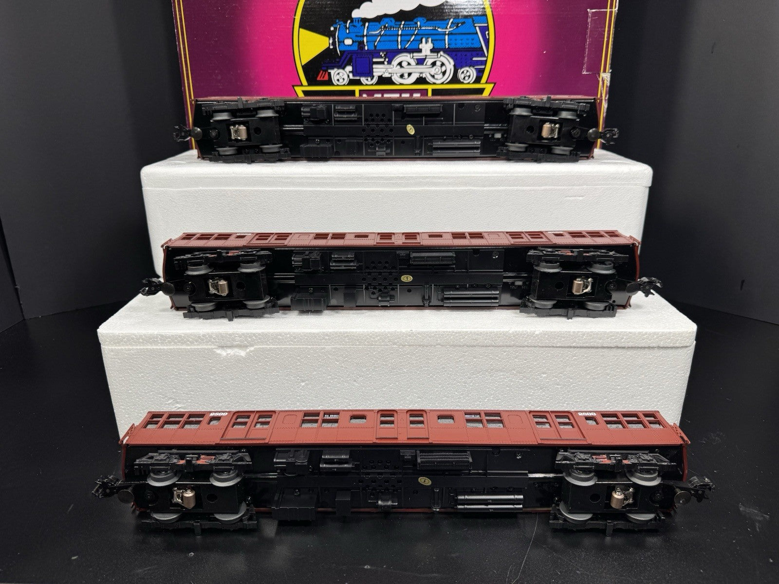 MTH 20-2675-3 BMT Standards subway nonpowered 3-car add-on set LNIB8