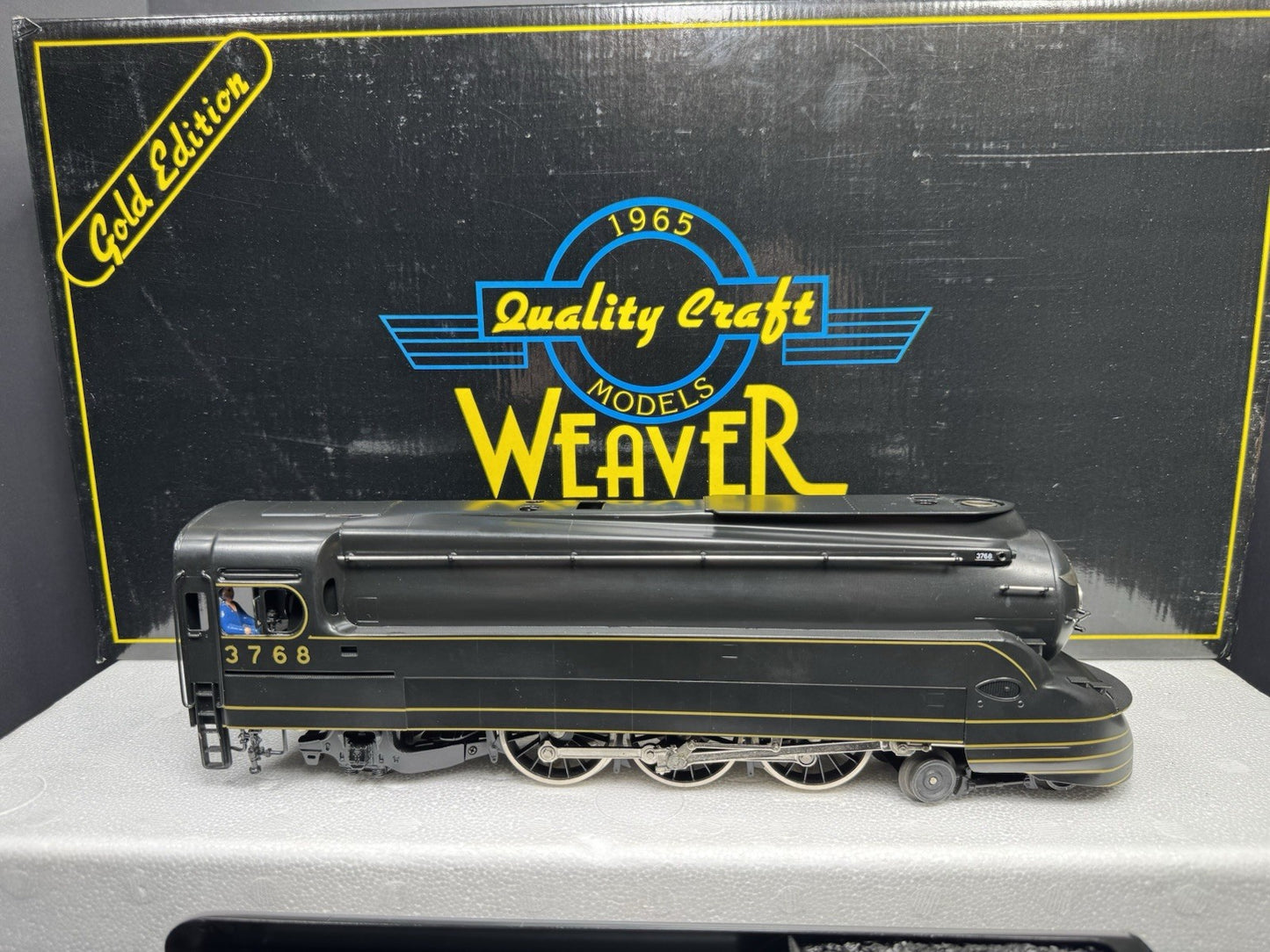 Weaver 3-rail brass Pennsylvania PRR Torpedo 4-6-2 Pacific steam engine #3768 EX7