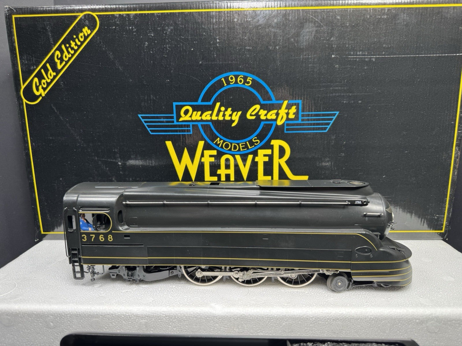 Weaver 3-rail brass Pennsylvania PRR Torpedo 4-6-2 Pacific steam engine #3768 EX7