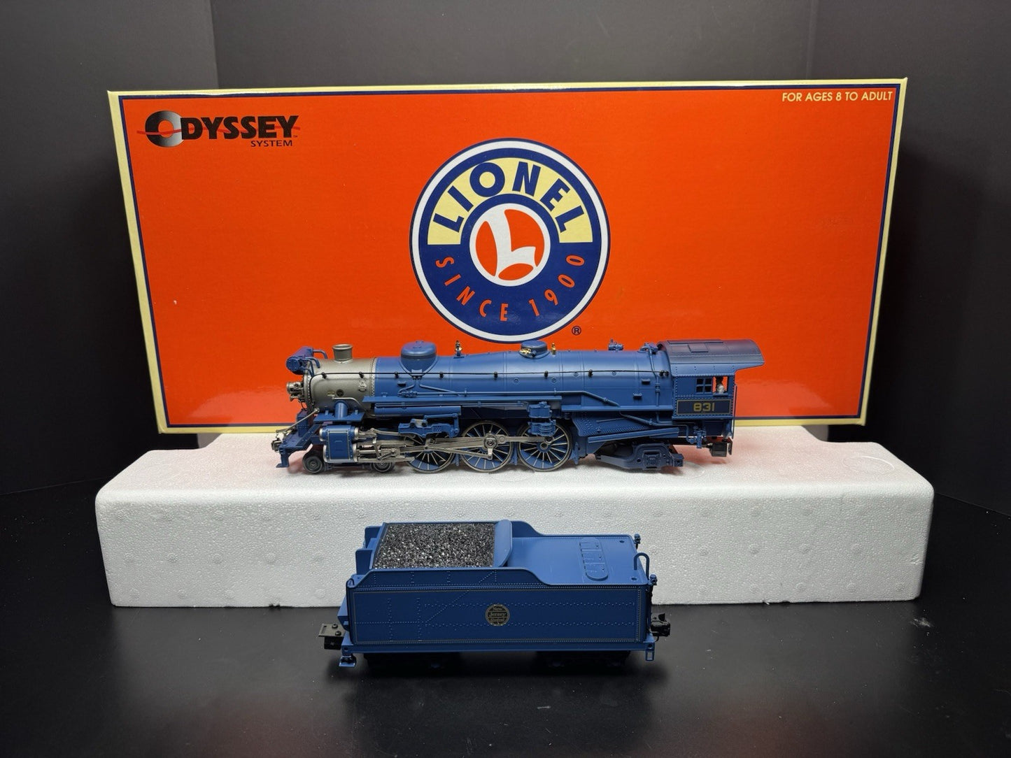 Lionel 6-21787 TMCC Jersey Central CNJ Blue Comet steam passenger set EX6