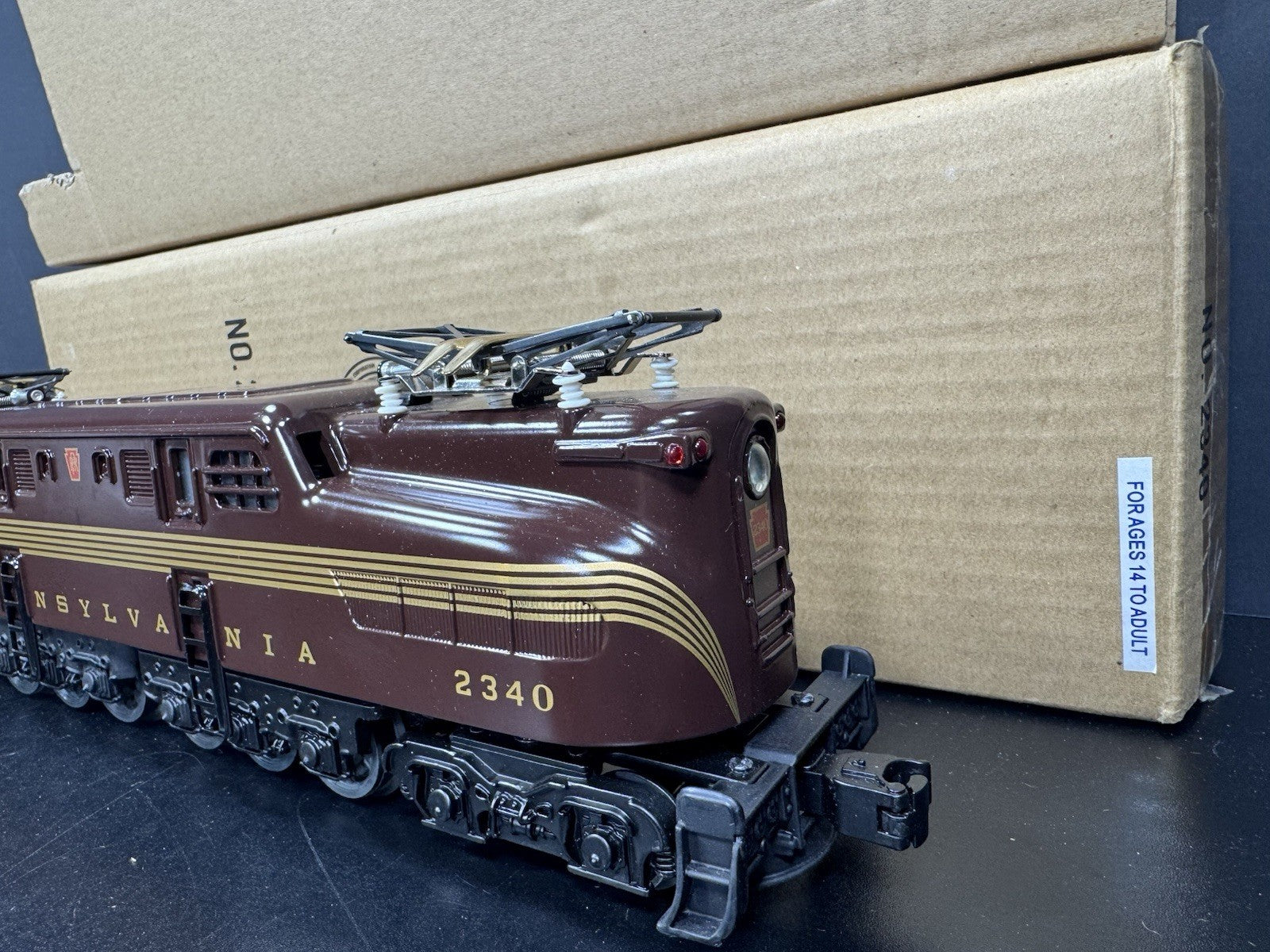 Lionel 6-38303 Pennsylvania tuscan 5-stripe GG-1 electric engine #2340 LNIB5