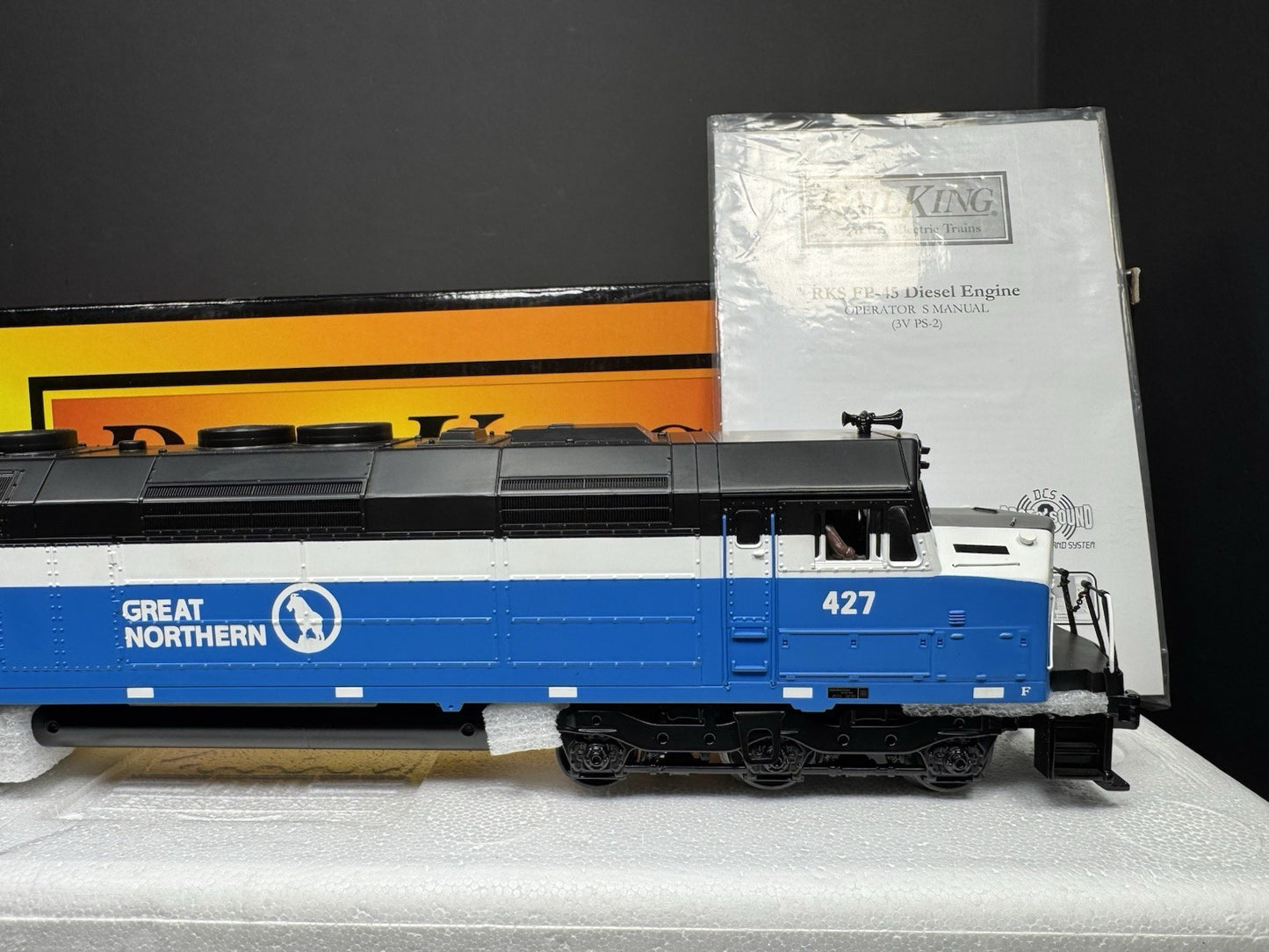 MTH RailKing 30-2459-1 Great Northern GN FP45 diesel engine #427 PS2 BCR LNIB8